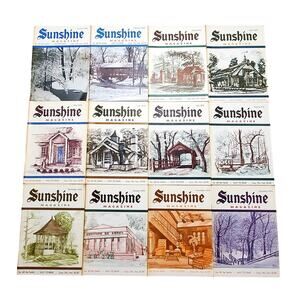 Vtg For All The Family Sunshine Magazine 1970 Set Jan-Dec Lot of 12 Easy to Read